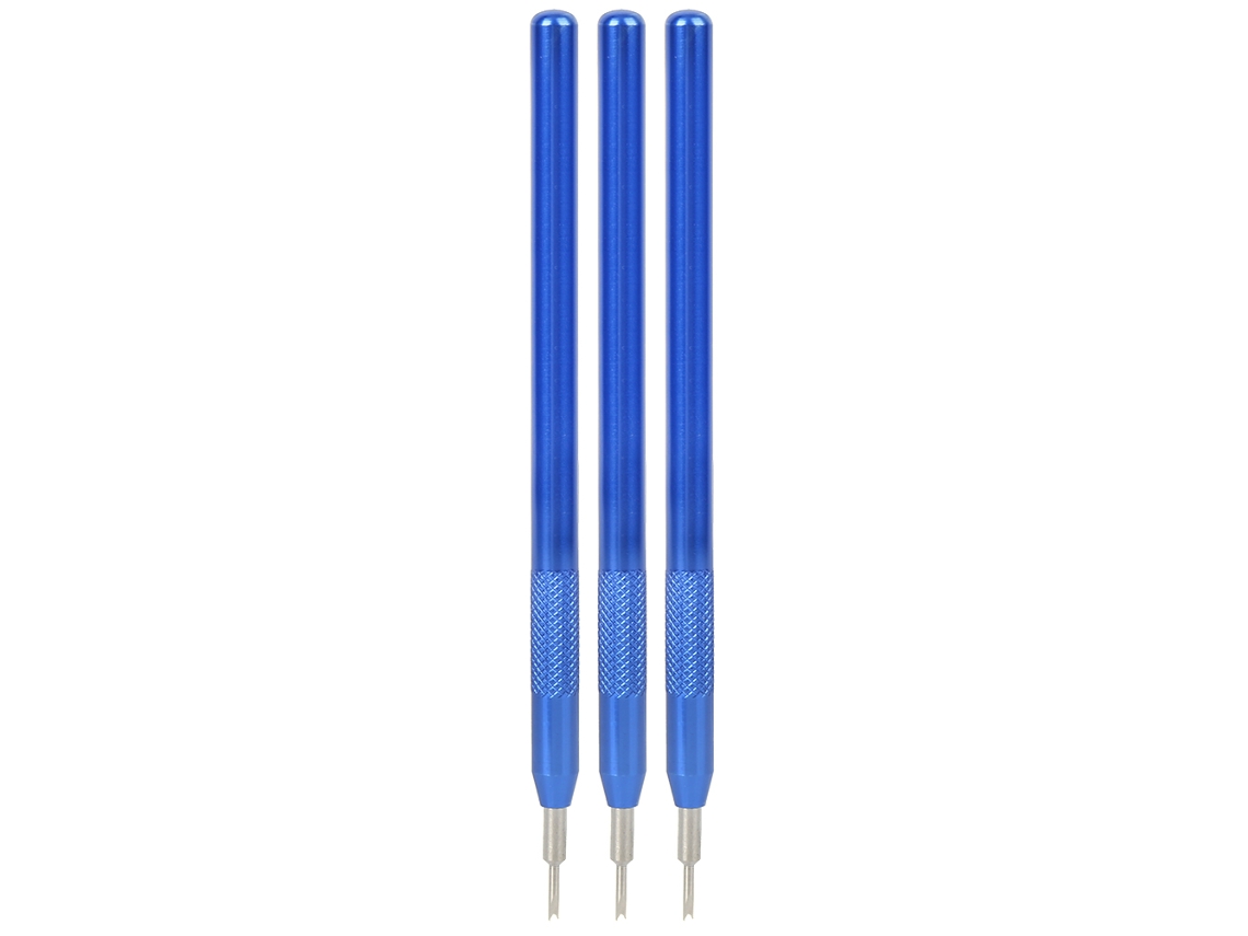 3 Peças Retirador De Barras De Mola Azul Unicabeça Para Retirar Correias Ferramentas De Reparação De Relógios