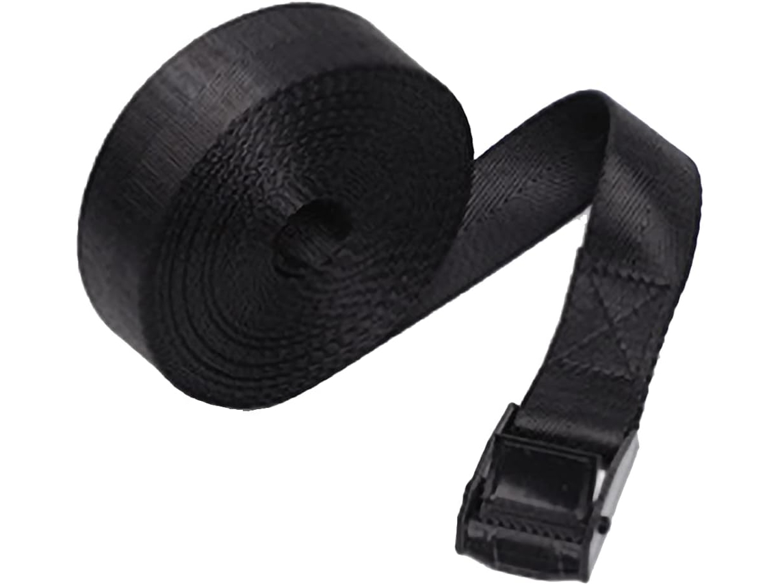 Cinta De Amarração Nylon 5m Comprimento Com Fivela Pressão Ajustável, Tensão Máxima De 200kg, Adequada Bagagem