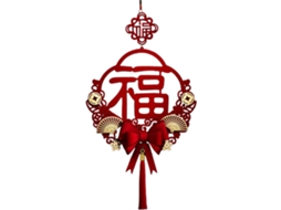 Decoração Ano Novo Chinês 2023 Fans Fu Porta Pendurada