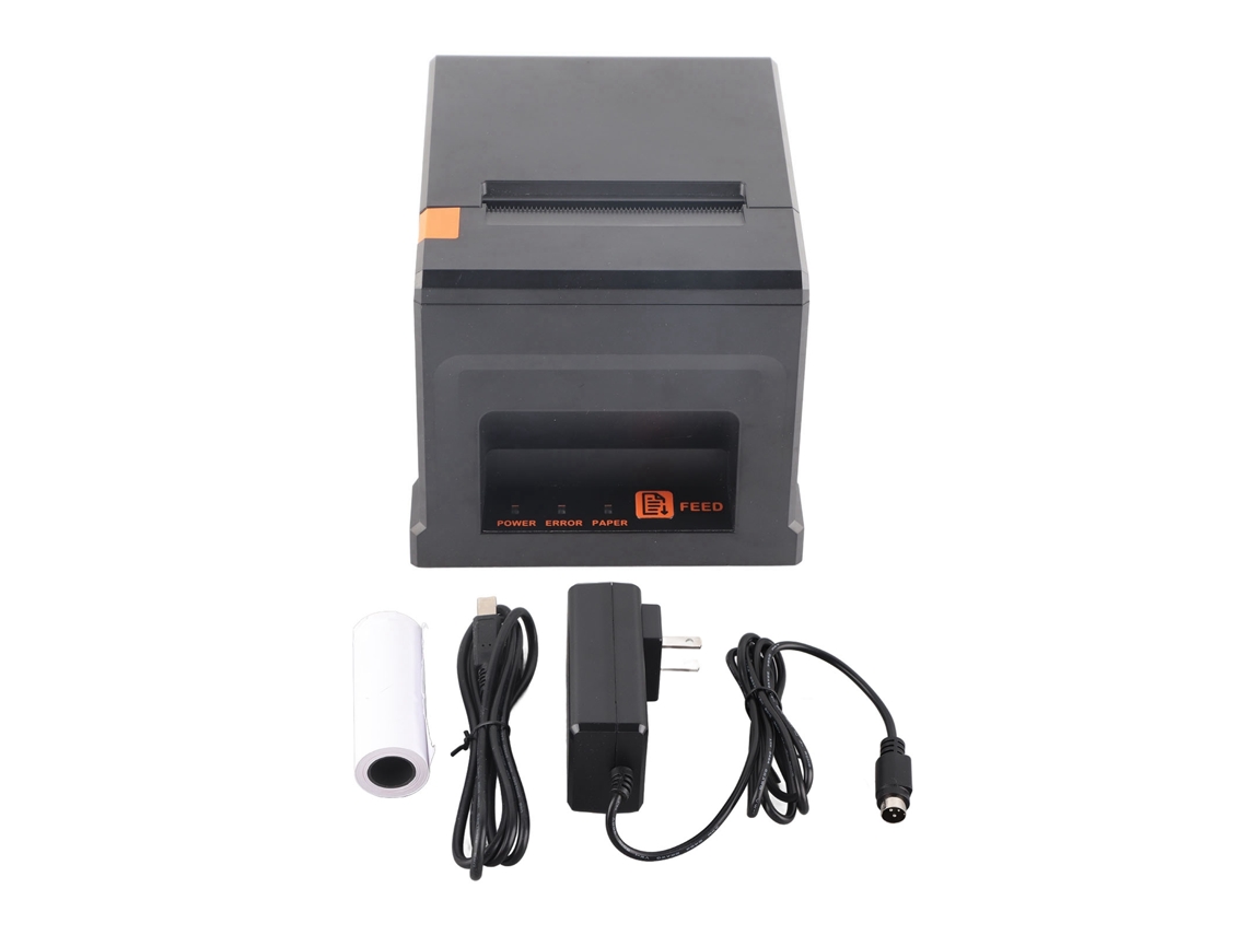Impressora Térmica Portátil 80mm Usb 300mm/s Para Pos Win Plug Us