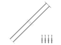 Vidaxl Grelha Segurança Ajustável P/ Janelas Com 2 Traves 1000-1500 Mm