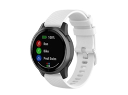 Pulseira De Relógio Lurelia Para Garmin Vivoactive 4 22 Mm Branco