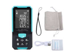 Medidor Digital de Distância Portátil 0.05 120m com Tela Lcd Iluminada 2.4 Polegadas Ip54 Multifuncional