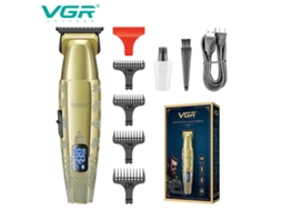 Máquina De Cortar Cabelo Elétrica De Metal Com Visor Digital E Gravação, Máquina De Cortar Cabelo Recarregável De Alta Potência.
