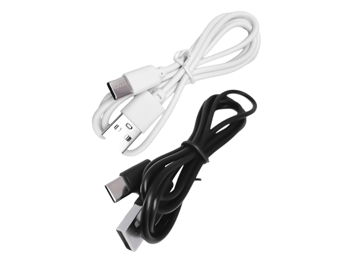 Cabos De Carregamento Usb Tipo C, Preto E Branco
