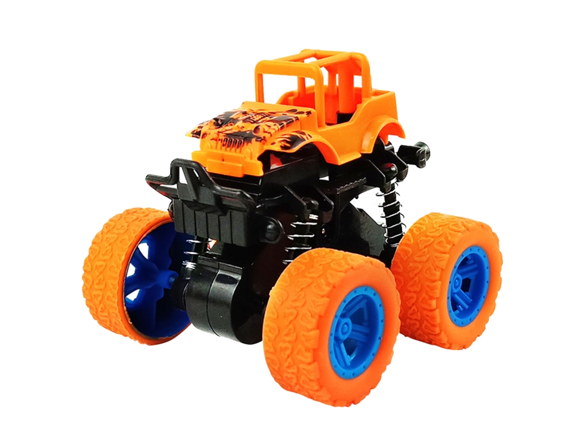 Brinquedo De Carro Off-road Com Inércia Dupla Tração Integral Resistente À Colisões Laranja