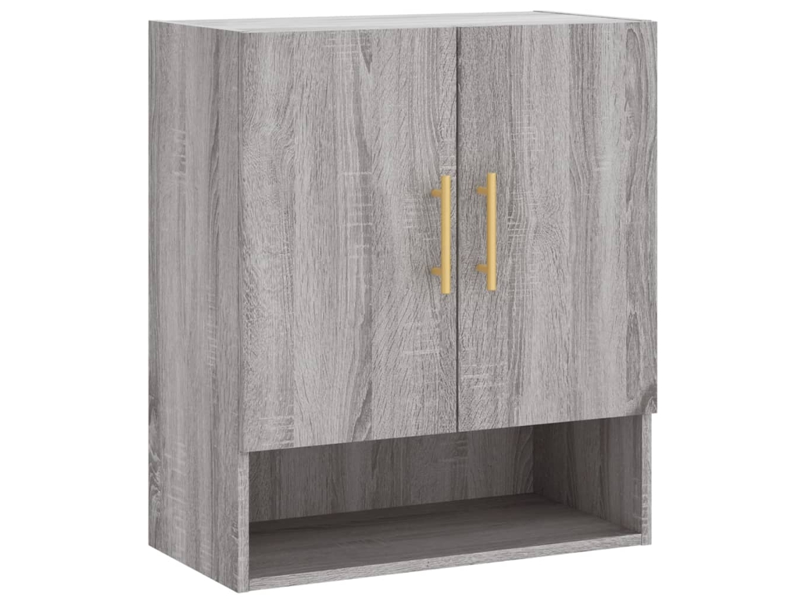 Wall Cabinet, Wall Cabinets Vidaxl Cinzeto Madeira Processada (n/a)