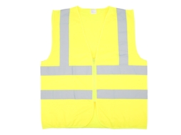 Colete De Segurança Com Faixa Reflectiva Mesh Para Ciclismo Gola Amarelo Fluorescente Alto Visibilidade