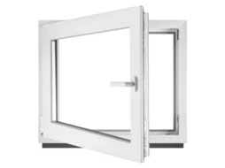 Janela PVC BAU PLAZA 115x60 cm Esquerda Branco Vidro Transparente Oscilobatente Duplo Vidro (1150x600 mm)