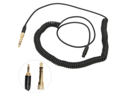 2 cabos de áudio com mola preta, substituição para Akg Q701, K712, K702, K271S CHABERLU