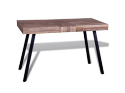 Table, Tables Vidaxl Marrom Madeira