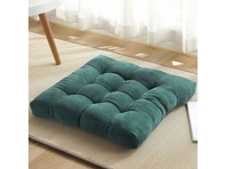 2026 almohada de Suelo Cuadrada de 20x20 Pulgadas Color Verde Oscuro para Meditación Yoga Salón Sofá Exterior