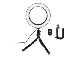Lâmpada De Selfie/luz Circular Com Suporte Maleável Slowmoose (20 Cm)