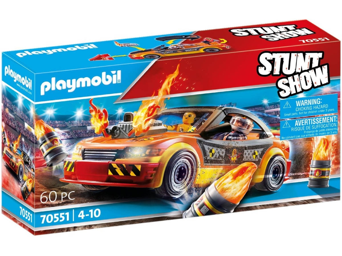 PLAYMOBIL PLAYMOBIL Stuntshow Crashcar - 70551 (Multicor - Idade Mínima: ‍4 Anos)