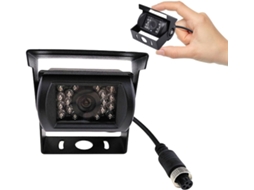 Câmera De Ré Para Caminhão 7070 18 Preta Infravermelha, À Prova D'água, Com Sensor Cmos.
