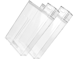 Dispensador De Lavanderia Reutilizável, 2 Unidades, Frasco Transparente Com Tampa Hermética, Recipiente De Grande