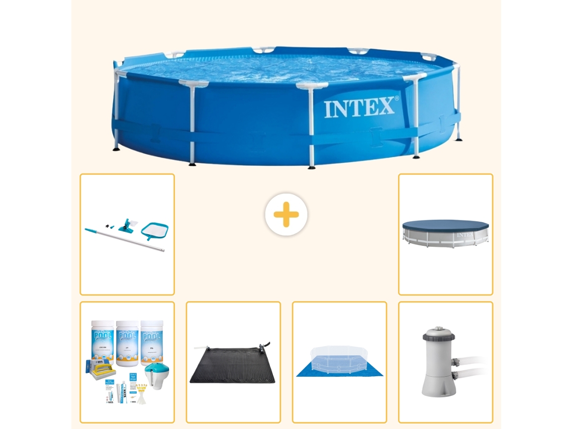 Intex Piscina Com Estrutura Redonda - 366x76 Cm - 7-peças S20427