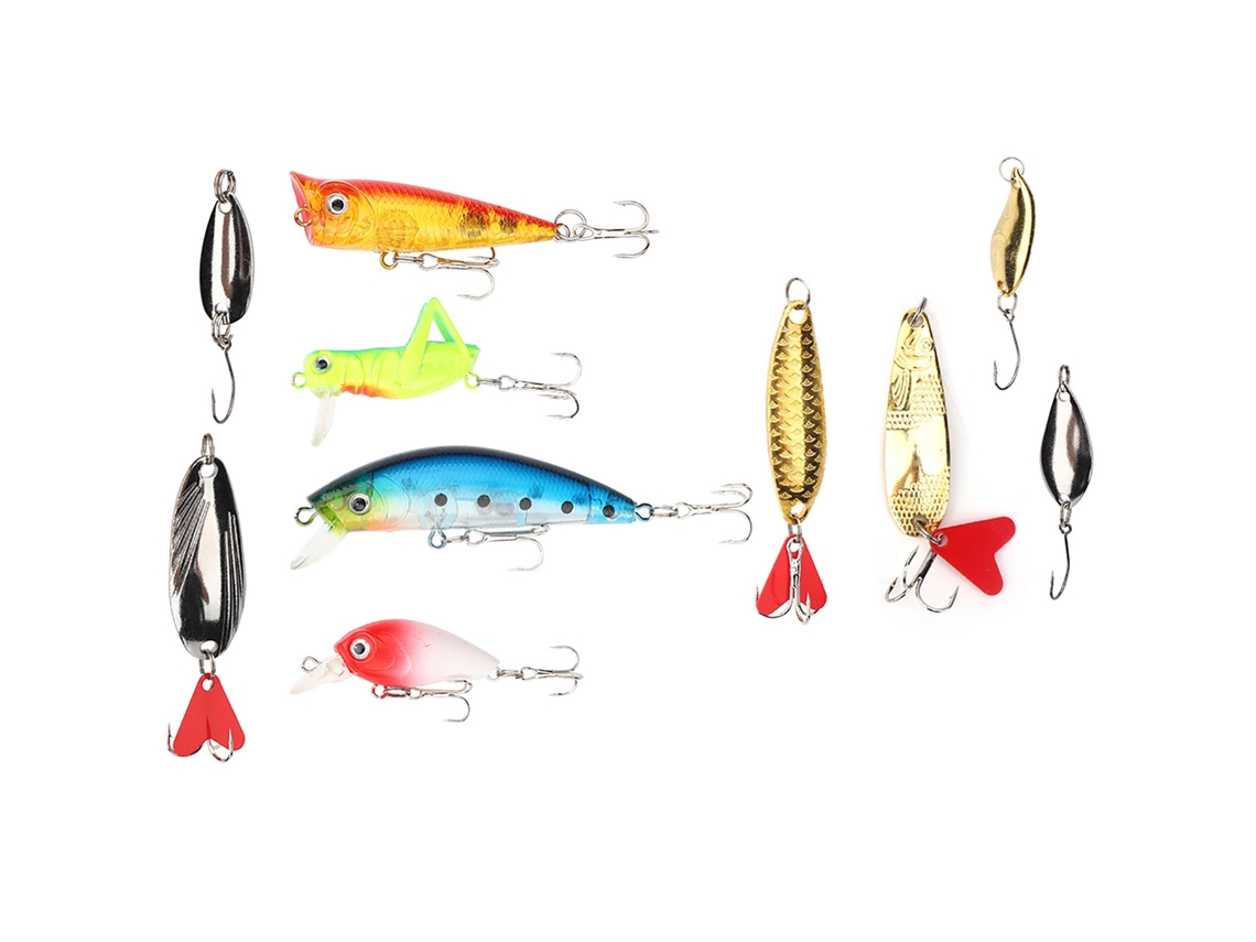 Kit Isca Artificial Pequena Pesca com Gancho Reutilizável