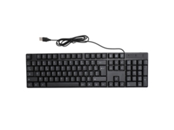 Aetheria teclado de Língua Minoritária 104 Teclas Usb com Fio Design Ergonômico para Jogos e Trabalho