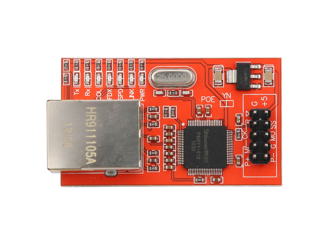 Módulo W5100 Placa De Expansão De Rede Ethernet Multifuncional Com Conversão Automática De Polaridade