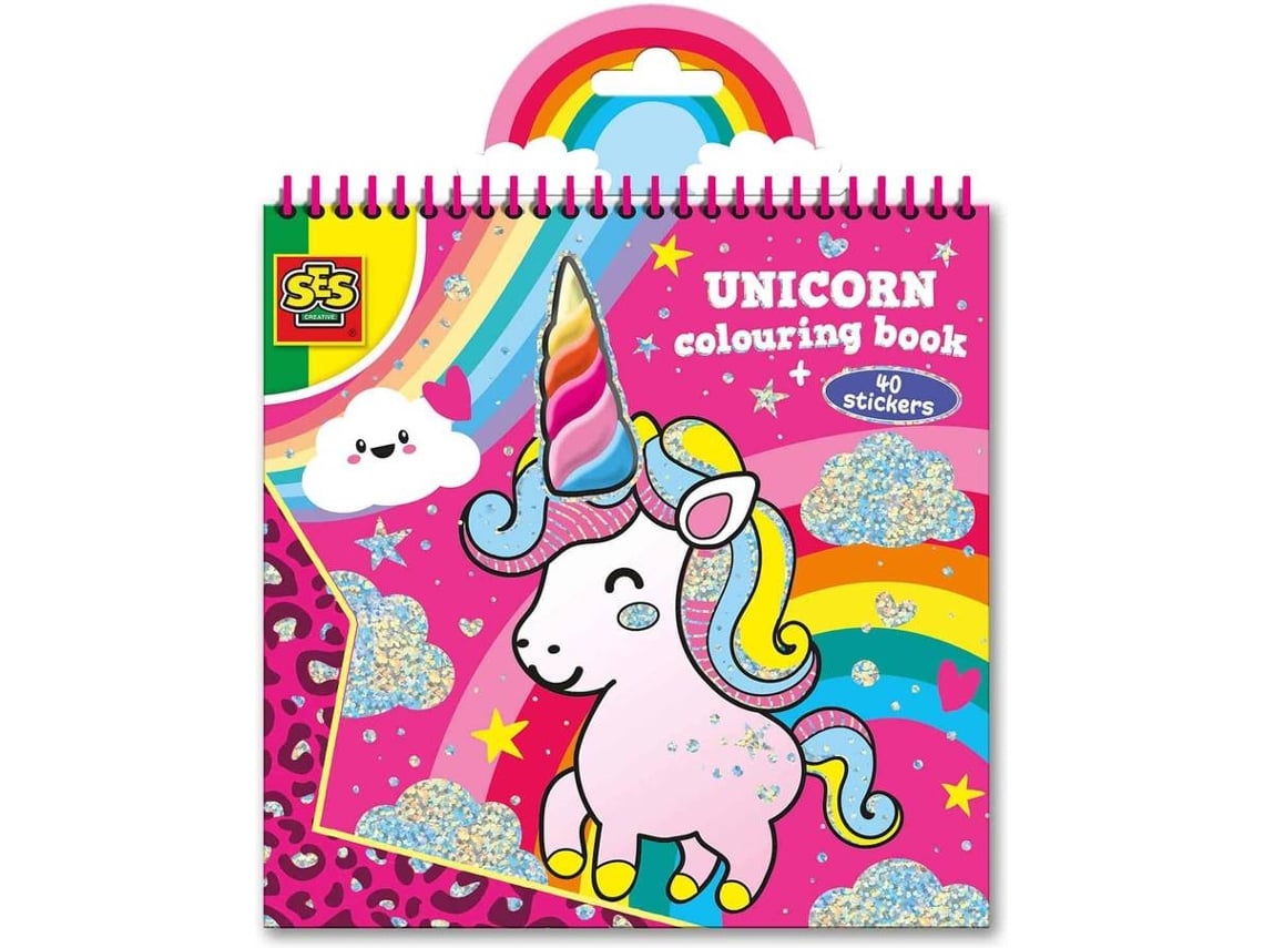 Jogo Criativo SES Livro de Colorir Unicornio (Idade Minima: 3 anos