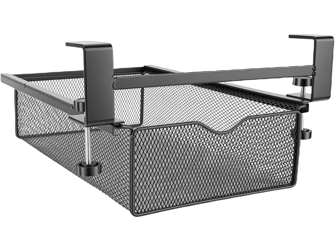 Gaveta para Embaixo da Mesa Bandeja Deslizante de Metal para Armazenamento na Mesa. SFUSHOS