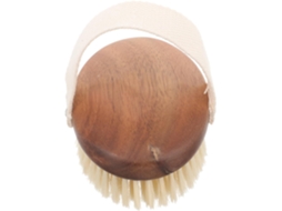 Escova De Banho Alipis Oval Com Cerdas Javali Em Madeira Acácia, Escova Esfoliante Corporal Para Banho E Esfoliação Do