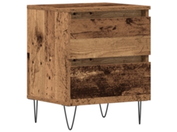 Conjunto 1 Mesa-de-cabeceira Vidaxl Castanho Derivados De Madeira (40 X 35 X 50 Cm)