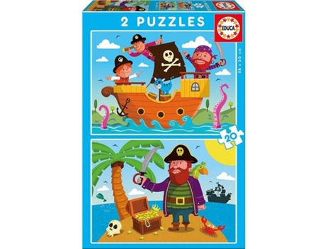 Puzzle 2D Piratas (20 Peças)