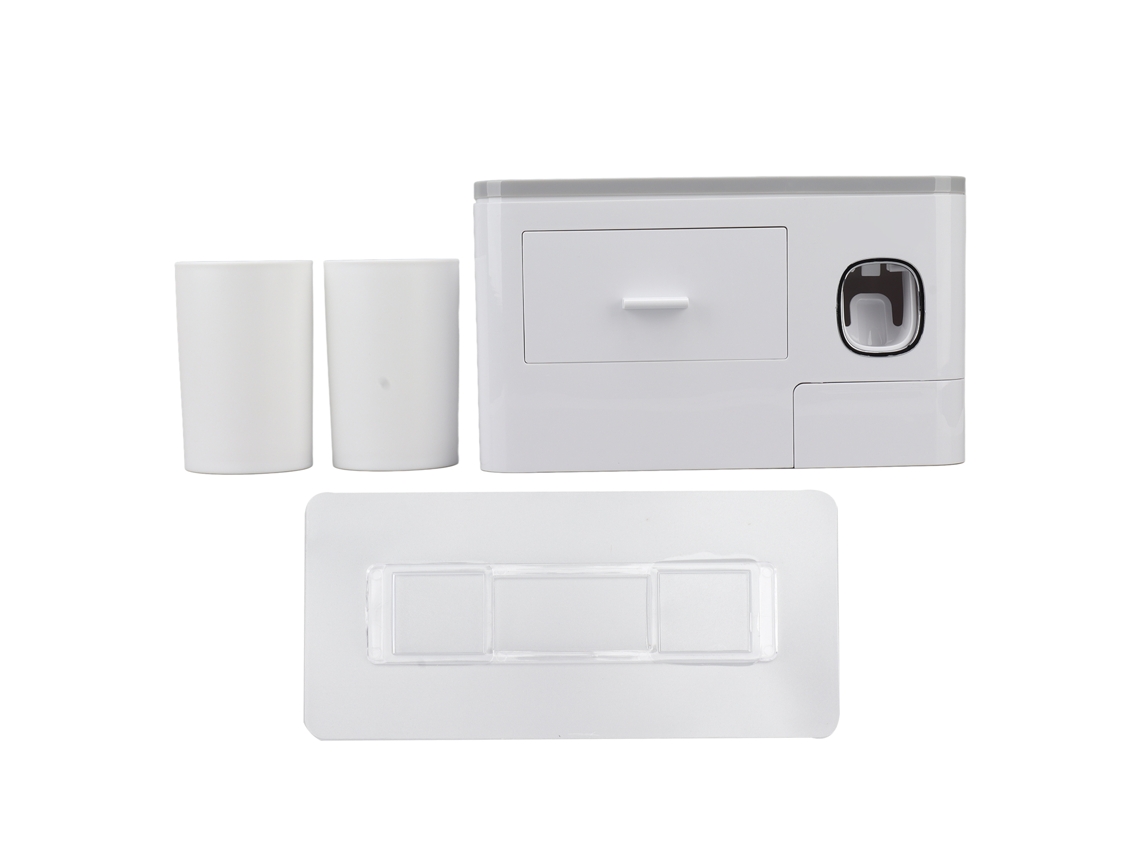 Dispensador de Creme Dental de Parede com 2 Copos S/MARCA