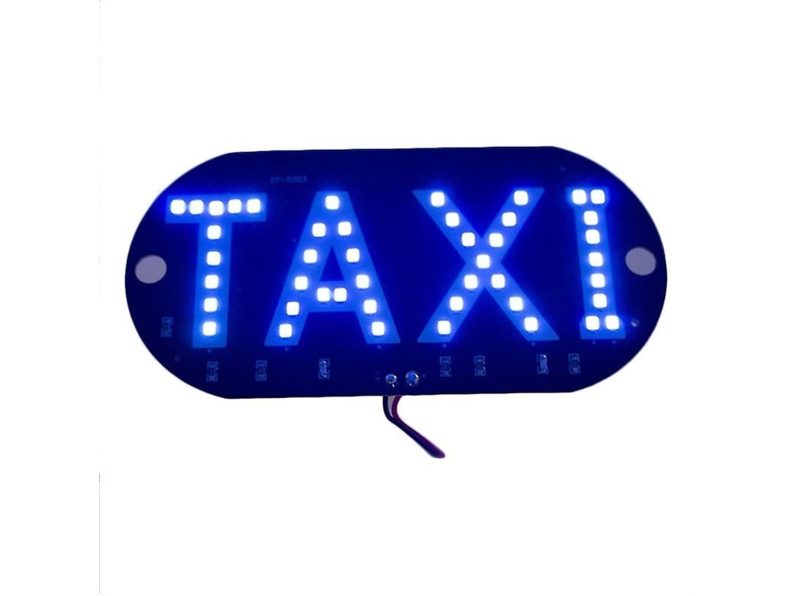 Luz Led Para Sinal De Táxi No Para-brisa Com Lâmpada De Alta Brilho E Ventosas Fáceis De Instalar Azul