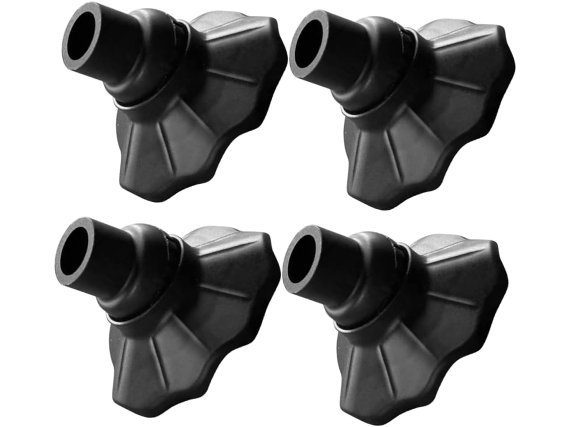 Holibanna Conjunto De 4-protetores Pés Para Cadeiras Camping, Em Plástico, Para Camas Dobráveis, Com Suporte Confortável