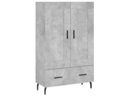 Aparador Alto MAISON EXCLUSIVE Derivados de Madeira Cinza Cimento (69,5x31x115 cm)