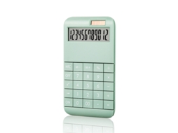 Calculadora de Mesa Verde com Funções Padrão e Visor Lcd Grande de 12 Dígitos BRILVIBERA