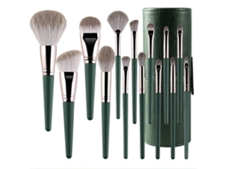Kit de Pincéis de Maquiagem Profissional com Estojo Elegante (14 Peças)