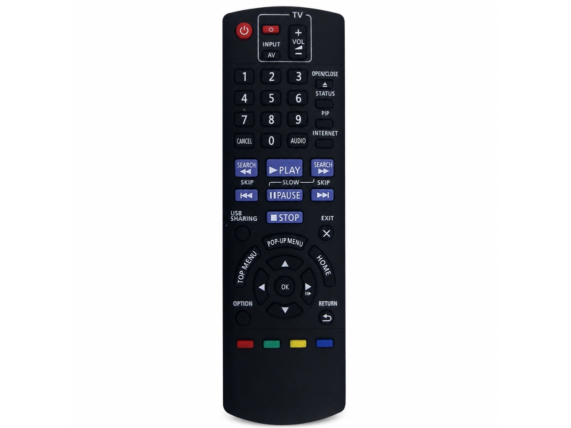 Comando À Distância De Substituição Para Tv E Leitor Dvd Panasonic N2qayb000959