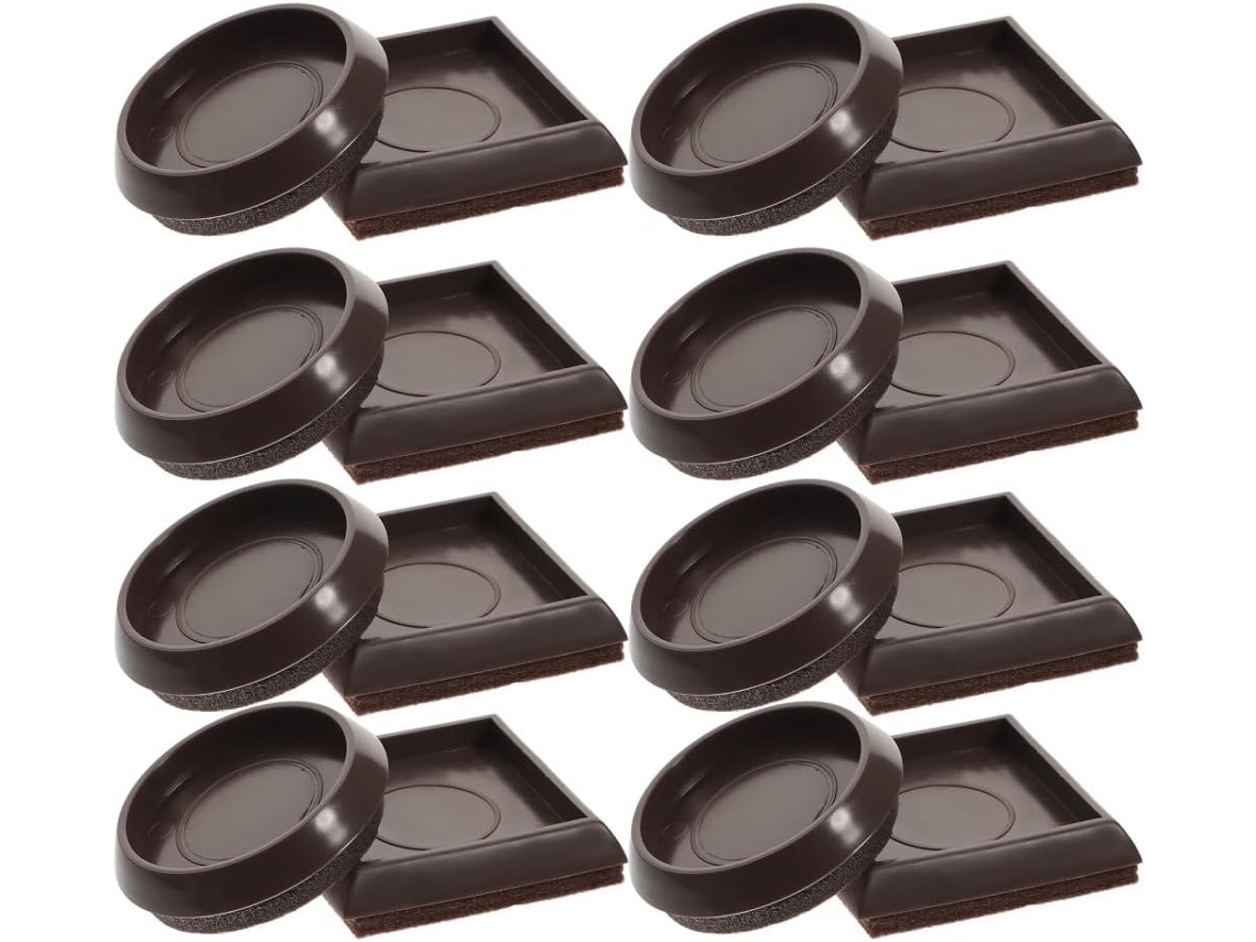 Conjunto De 8 Peças Protetores Feltro Para Pés Cadeiras E Rodízios,