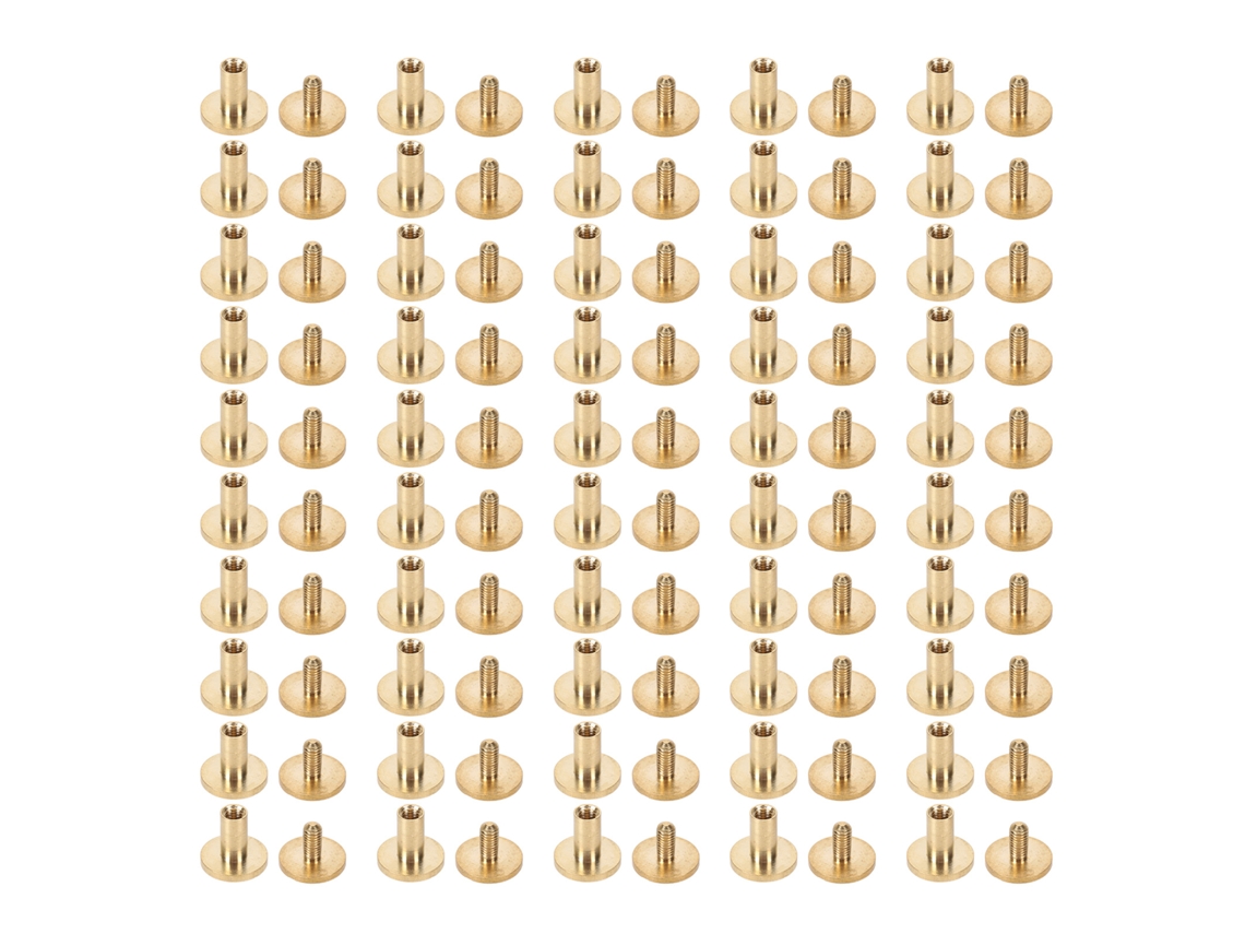 50 Kit De Prensaduras De Couro Remaches Para Correias Colares Parafusos Ferramentas De Couro 10x7mm