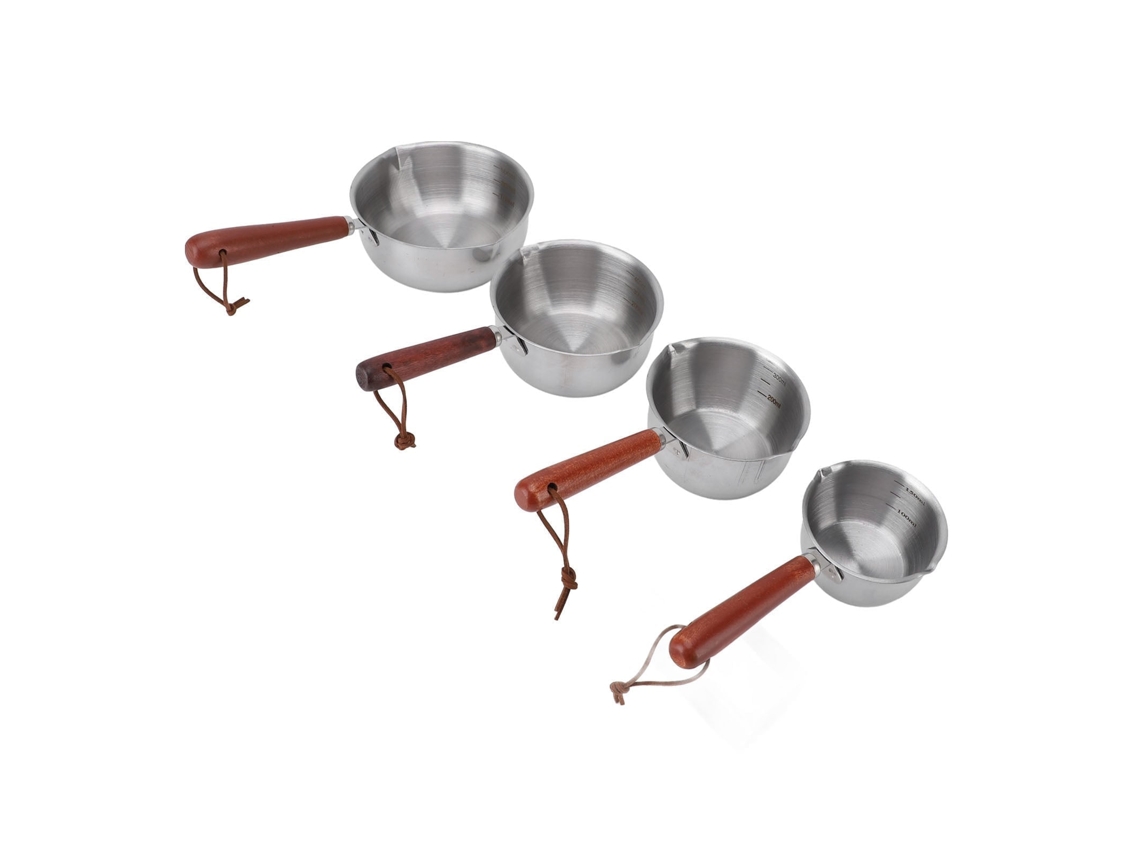 Pote Pequeno de Óleo LAXISCREED Inox com Cabo de Madeira