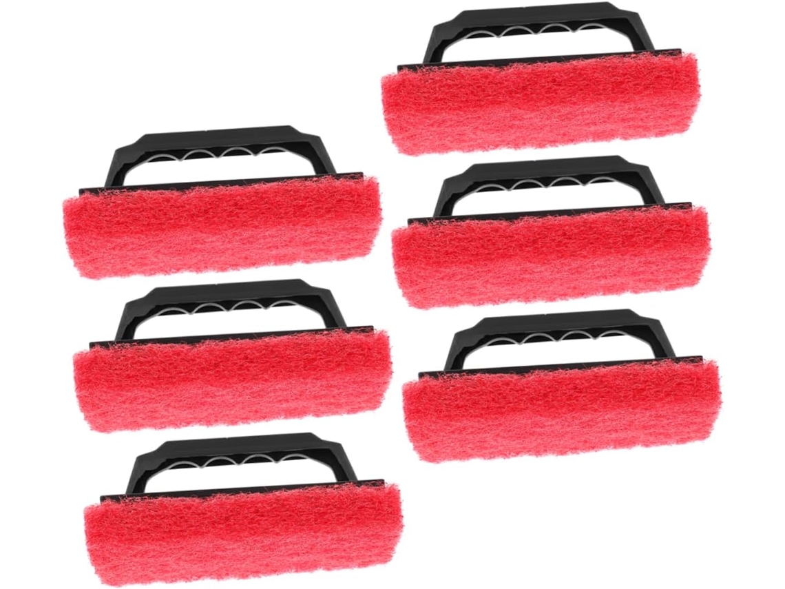 Topbathy Conjunto de 6 Escovas Limpeza com Cabo para Serigrafia, Ideais Remover Manchas Tinta. Escova Limpeza: