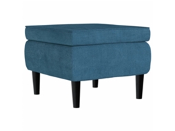 Banco VIDAXL Azul Veludo (55x54.5x42 cm)