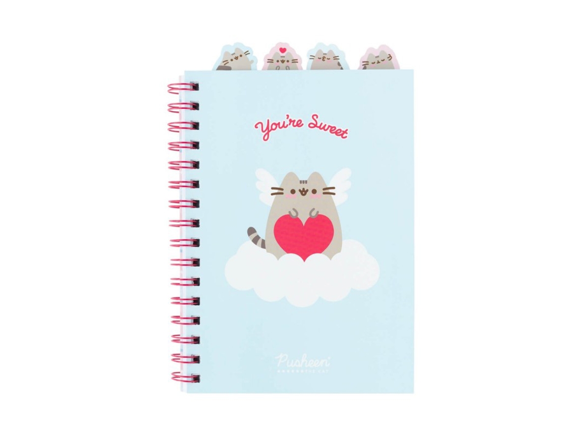 Pusheen Caderno A5 Da Coleção Purrfect Love Brilvibera