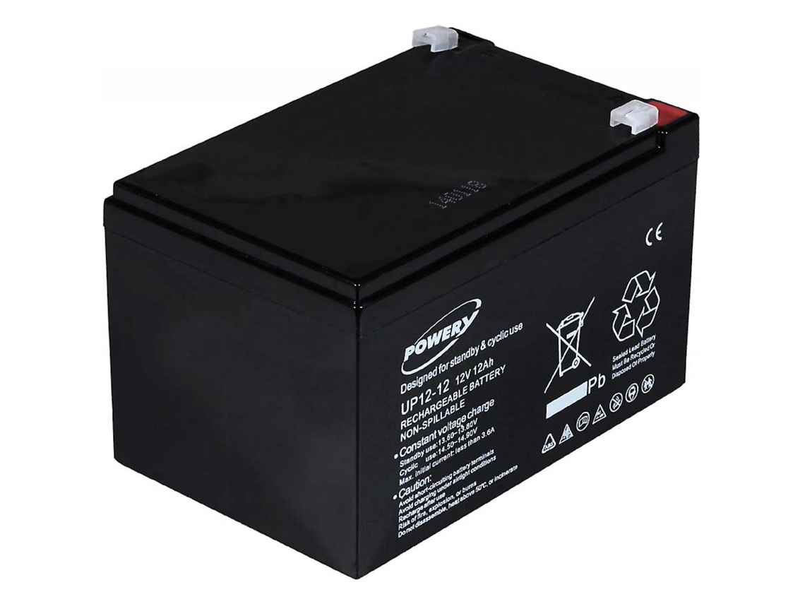 Bateria POWERY para Autocaravanas 12V 12Ah