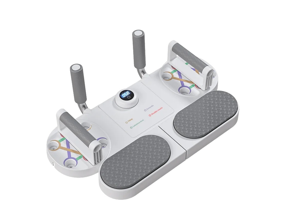 Prancha De Flexão, Treinamento Multifuncional, Design Compacto, Branco