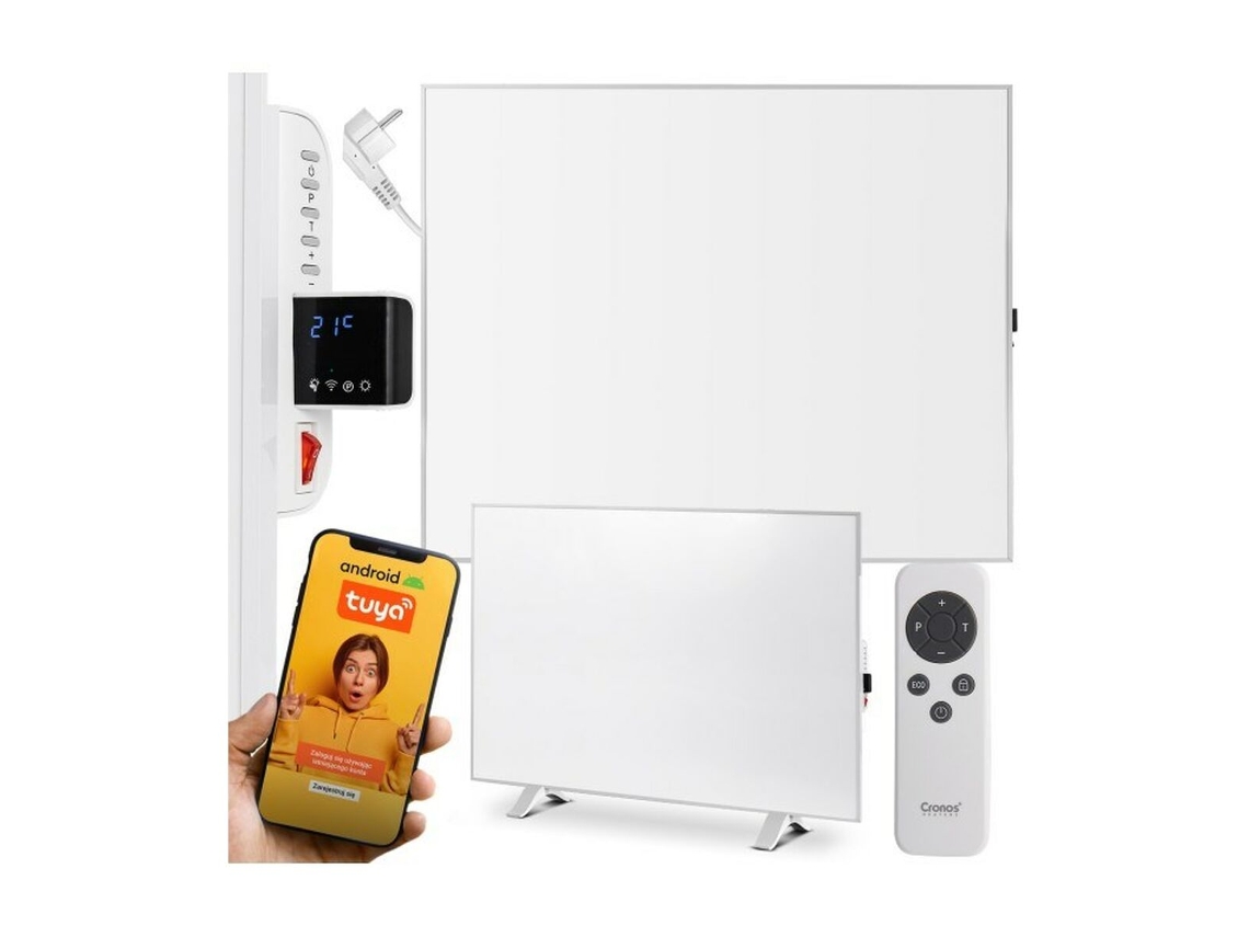 Aquecedor CRONOS Crp-1200Twp Branco Cinzento 1200 W 1 Peça