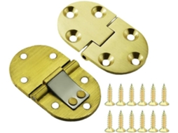 2 Dobradiças De Latão Para Portas 65x 38mm Com Parafusos, Dobradiça Dobrável De 90-graus Para Móveis, Mesa Com Aba