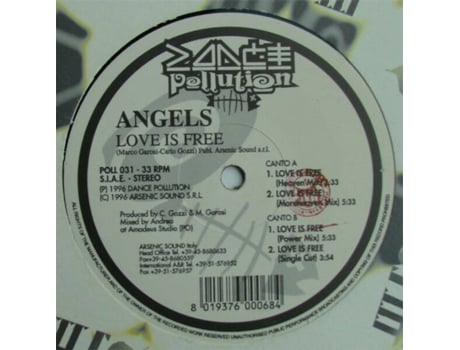 Vinil Love Is Free Dance Pollution