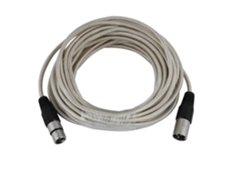Cabo Lurelia XLR Macho/Fêmea de 10 m, para microfones, mesas de mixagem, amplificadores e colunas ativas.