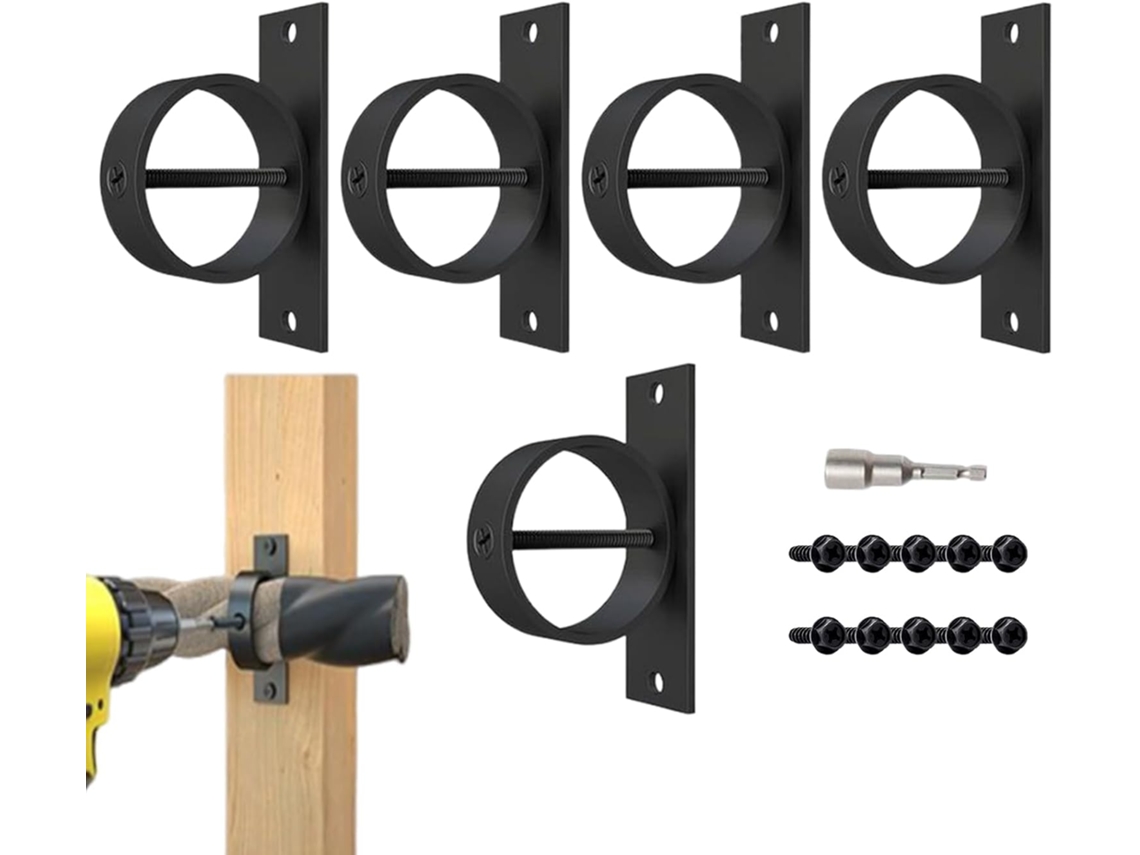 Suportes Decorativos Com Argolas Para Corda - Suporte De Cortina De Alto Desempenho -