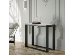 Consolas Elettra Libra Extensível até 90 cm ITAMOBY (90 x 45 x 80 cm - Painéis em Melamina - Cinza Branca)